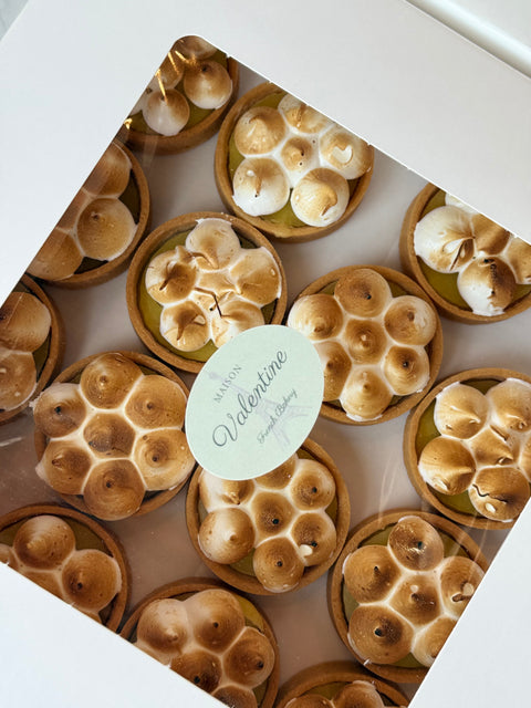 Mini Lemon Meringue Tart (10+ pieces) - 48h preparation time Maison Valentine