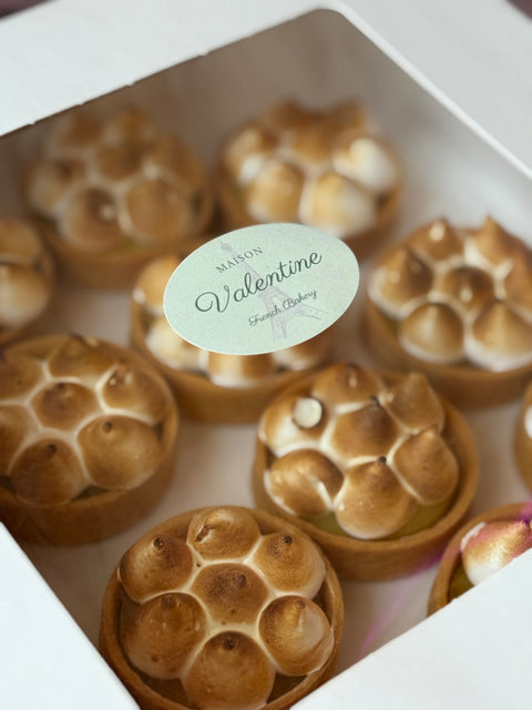 Mini Lemon Meringue Tart (10+ pieces) - 48h preparation time Maison Valentine