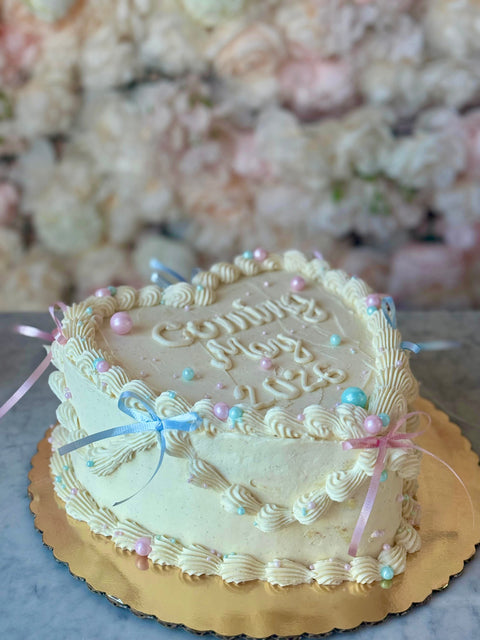 💝 Gender Reveal Heart Cake- 8ppl Maison Valentine