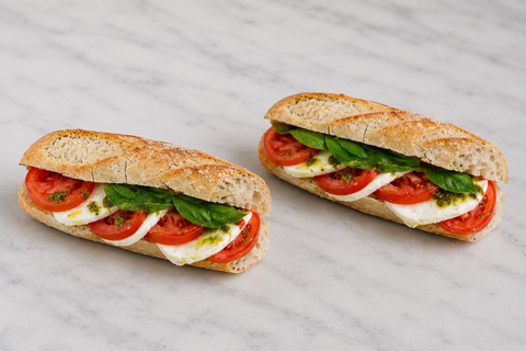 Half Baguette Sandwiches 24H PreparationFrench Pâtisserie Miami Beach mw_product_option_clonedFrench Bakery & Café