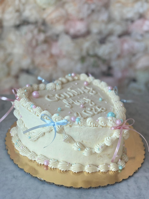 💝 Gender Reveal Heart Cake- 8ppl Maison Valentine