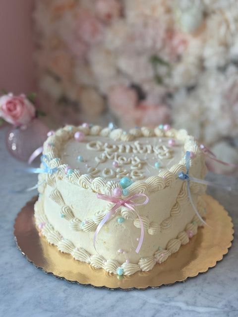 💝 Gender Reveal Heart Cake- 8ppl Maison Valentine