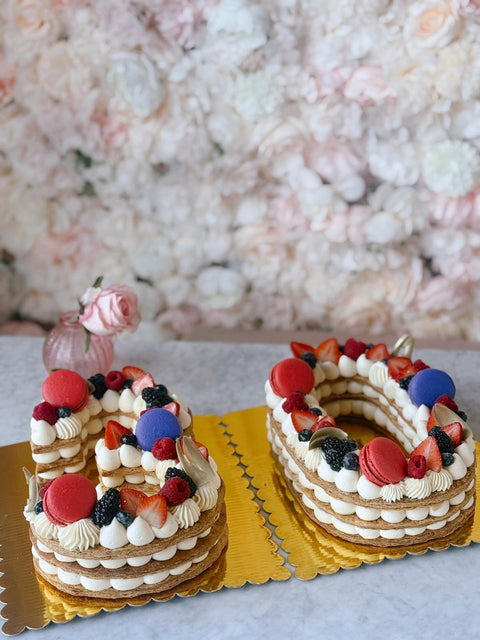 Number Cake - Vanilla - 48h preparation time Maison Valentine