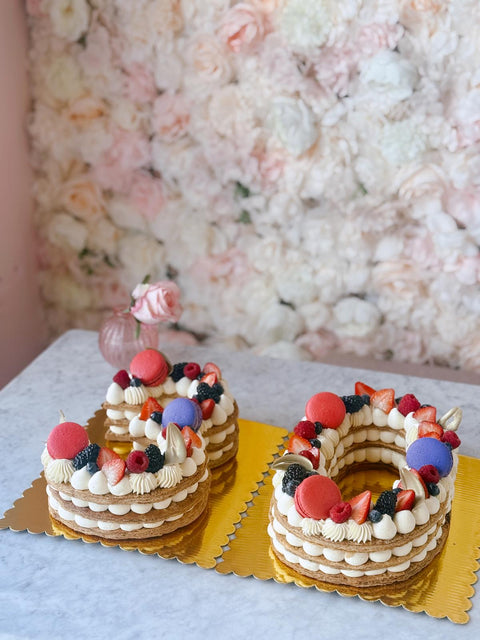 Number Cake - Vanilla - 48h preparation time Maison Valentine