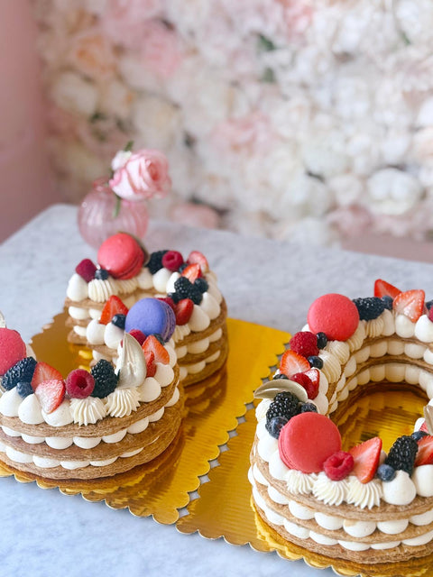 Number Cake - Vanilla - 48h preparation time Maison Valentine