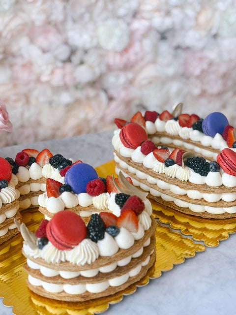 Number Cake - Vanilla - 48h preparation time Maison Valentine