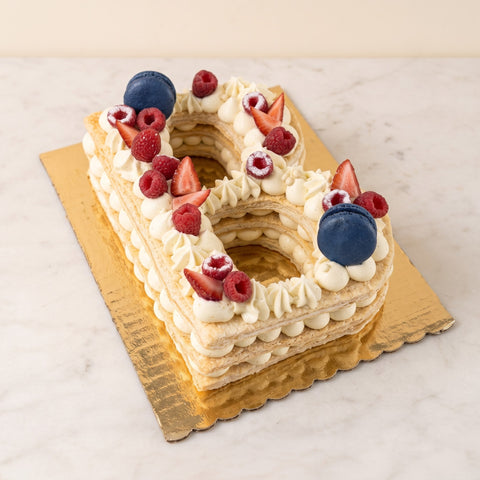 Letter Cake - Vanilla- 48h preparation timeFrench Pâtisserie Miami Beach CakeFrench Bakery & Café